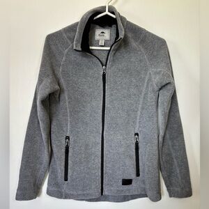 Roots Grey Full-Zip Fleece Jacket XS